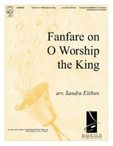 Fanfare on O Worship the King Handbell sheet music cover